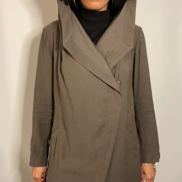 olive waterfall jacket